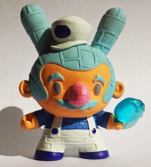 Brick Basher "Snowball" edition resin art multiple from ESC Toys